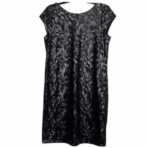 The‎ Limited Black Fully Sequin Cap Sleeve Dress